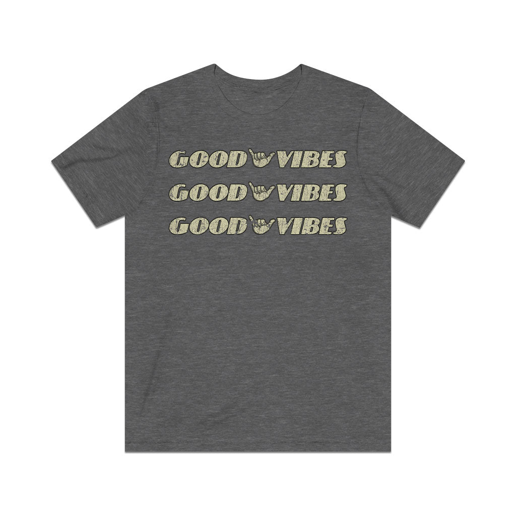 Triple Good Vibes 2021 Vintage Men's T-Shirt