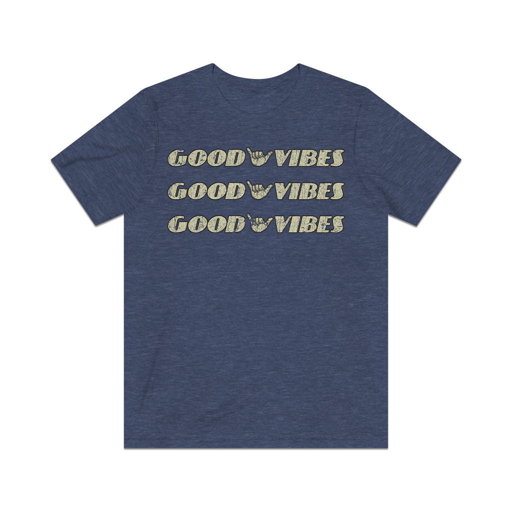 Triple Good Vibes 2021 Vintage Men's T-Shirt