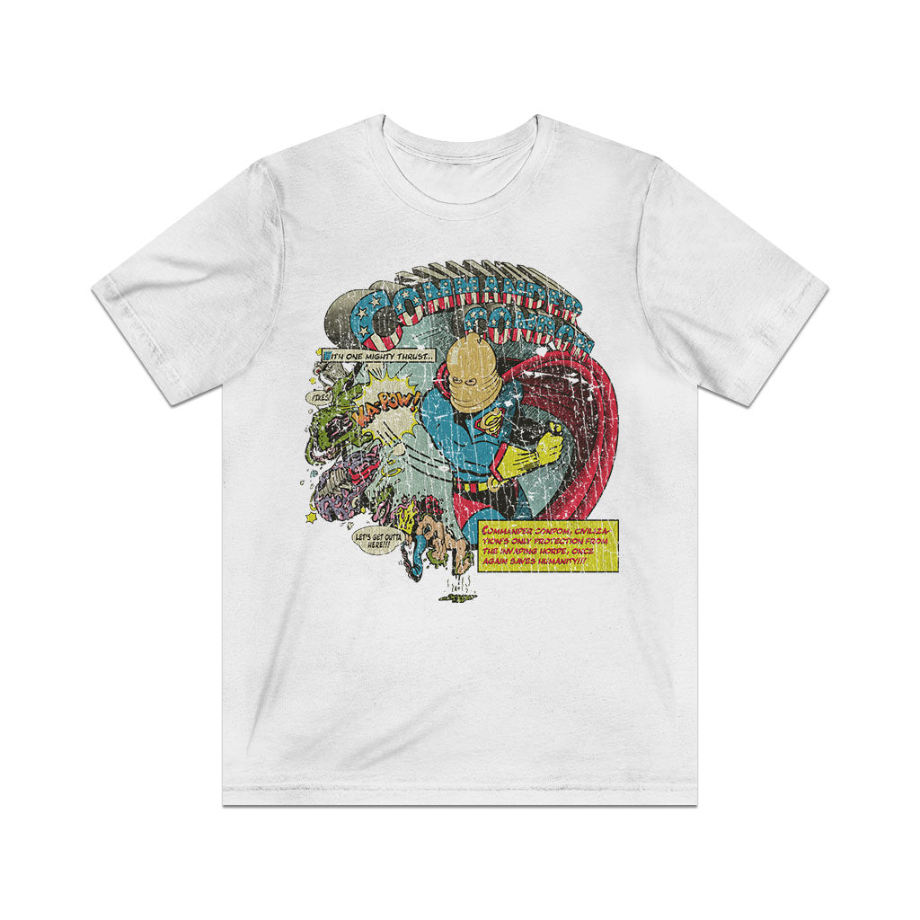 Commander Condom Mighty Thrust 1987 Vintage Men's T-Shirt