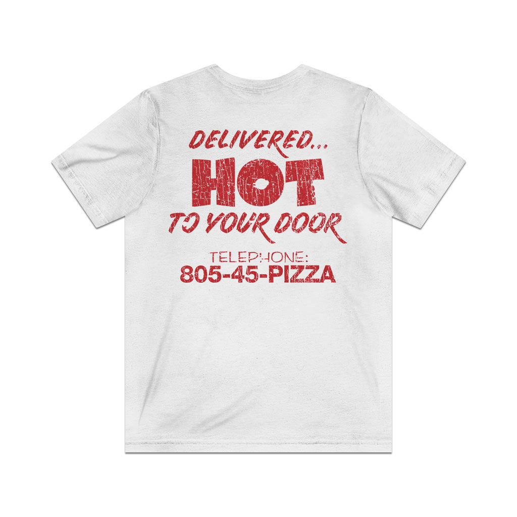 Surfer Boy Pizza 1986 F/B Vintage Men's T-Shirt