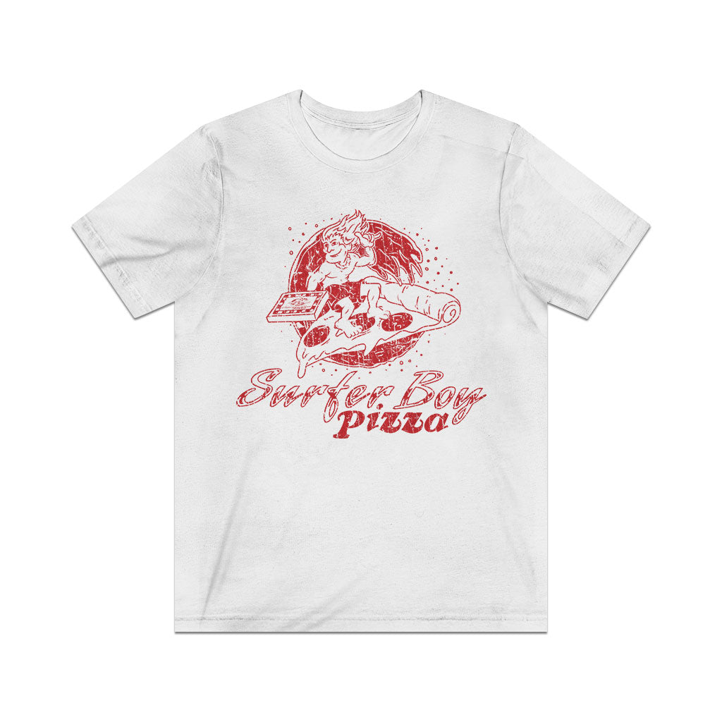 Surfer Boy Pizza 1986 Vintage Men's T-Shirt