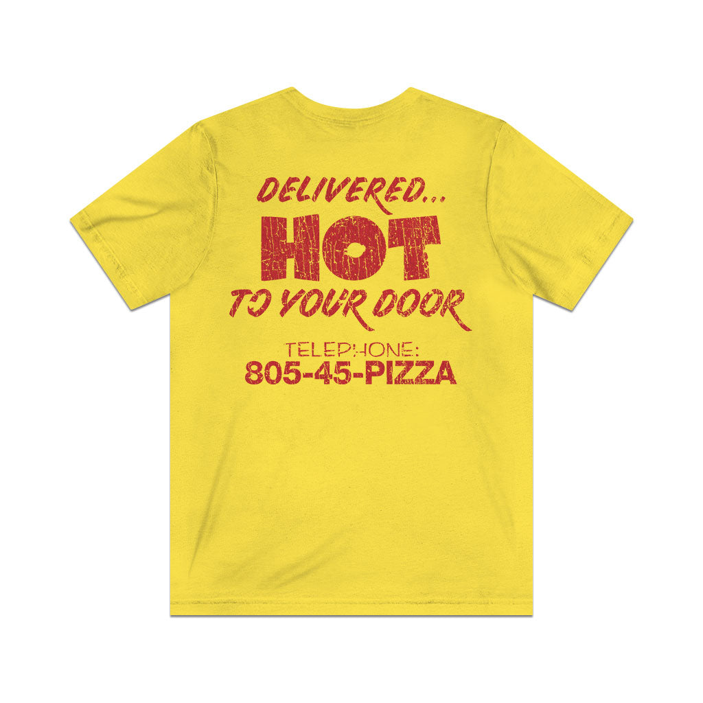 Surfer Boy Pizza 1986 F/B Vintage Men's T-Shirt
