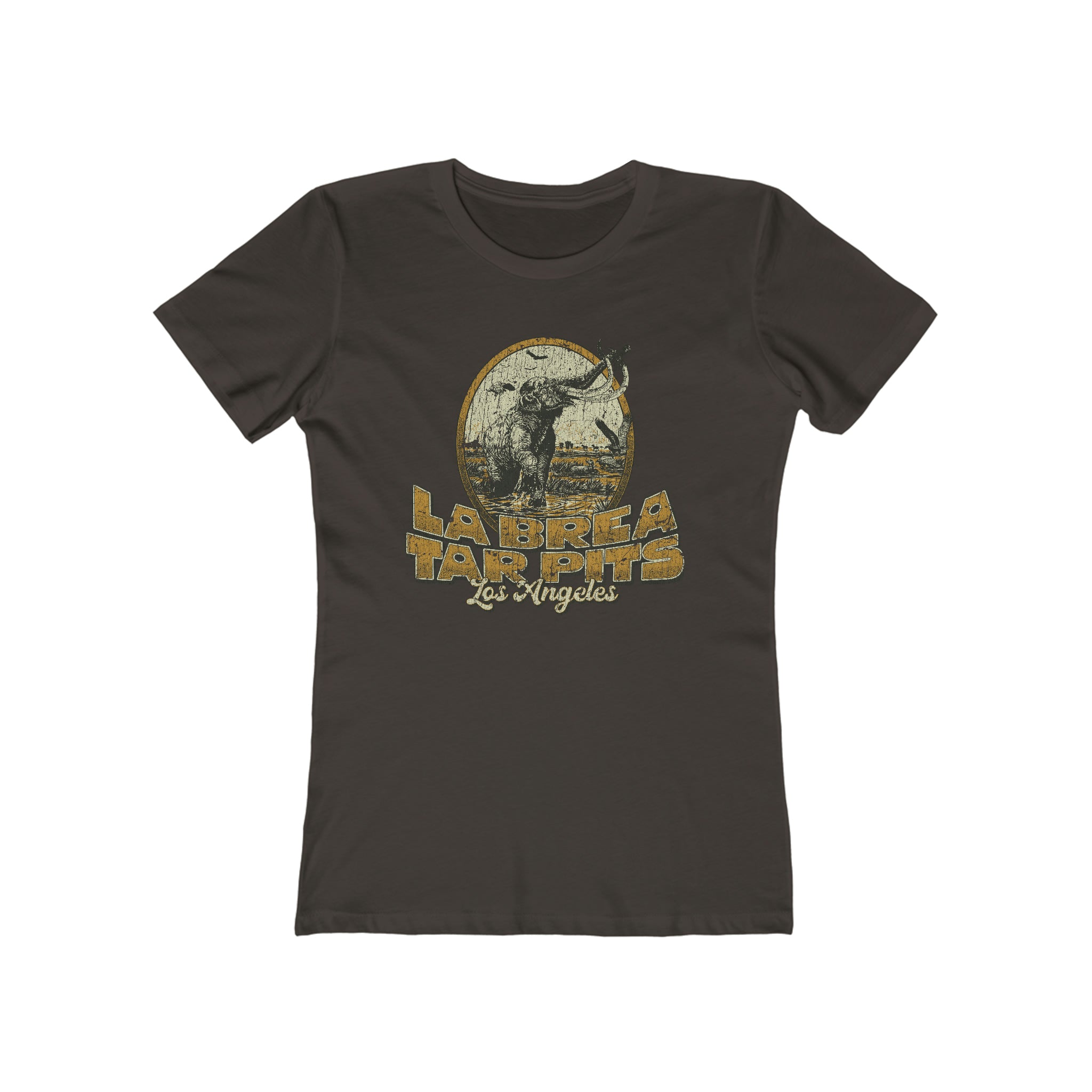 La Brea Tar Pits 1977 Vintage Women's T-Shirt