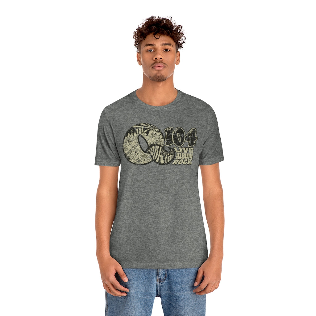 Q104 FM Live Album Rock 1972 Vintage Men's T-Shirt