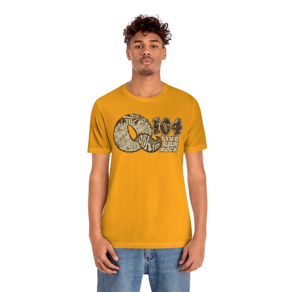 Q104 FM Live Album Rock 1972 Vintage Men's T-Shirt