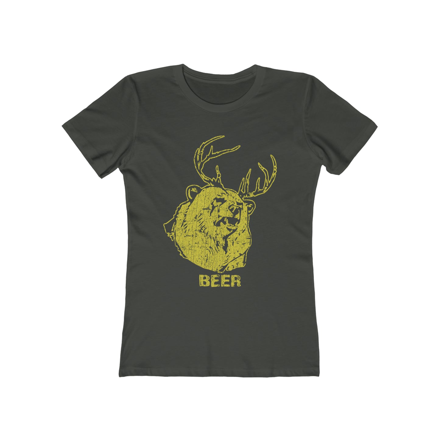 Bear + Deer = Beer 2010 Vintage Women's T-Shirt