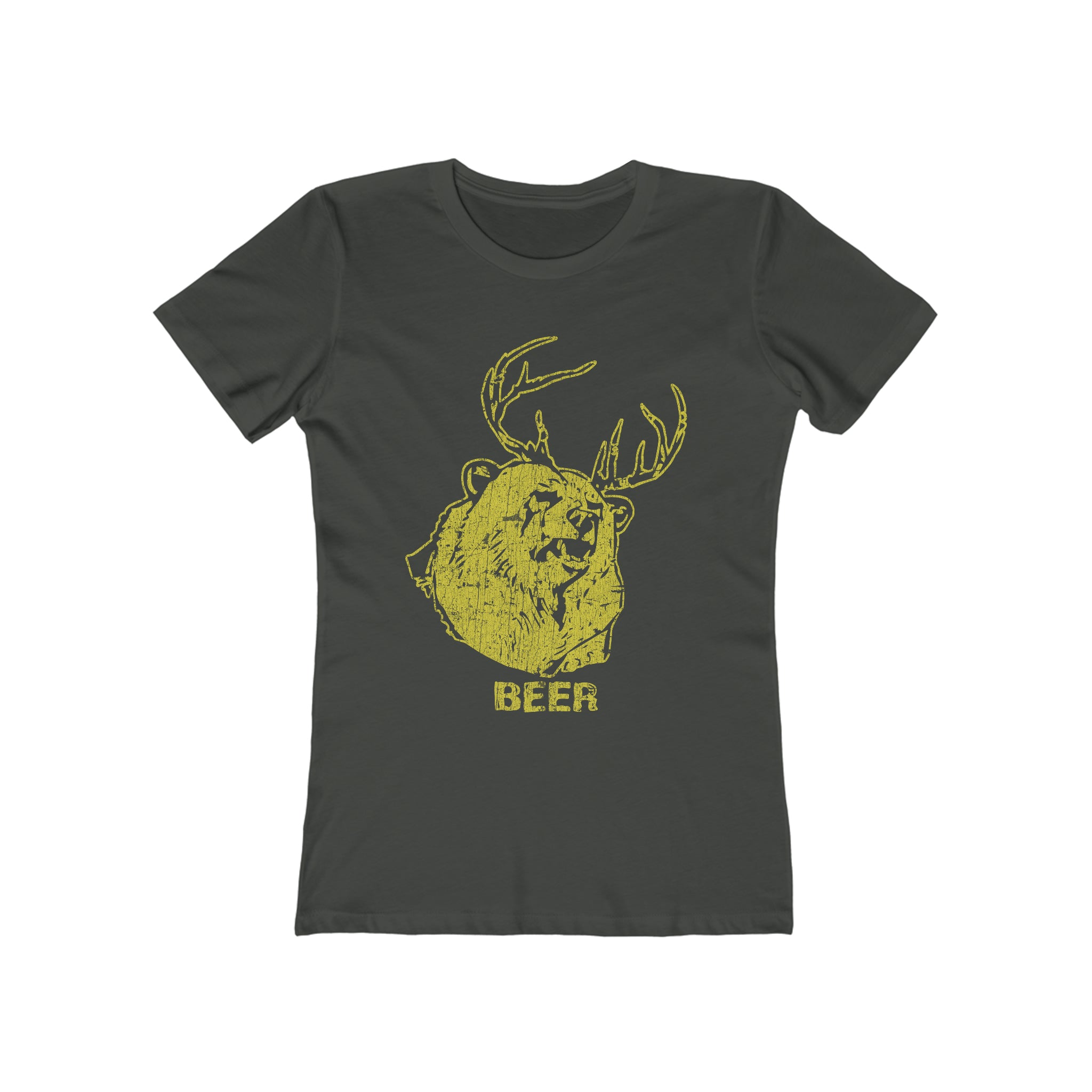 Bear + Deer = Beer 2010 Vintage Women's T-Shirt