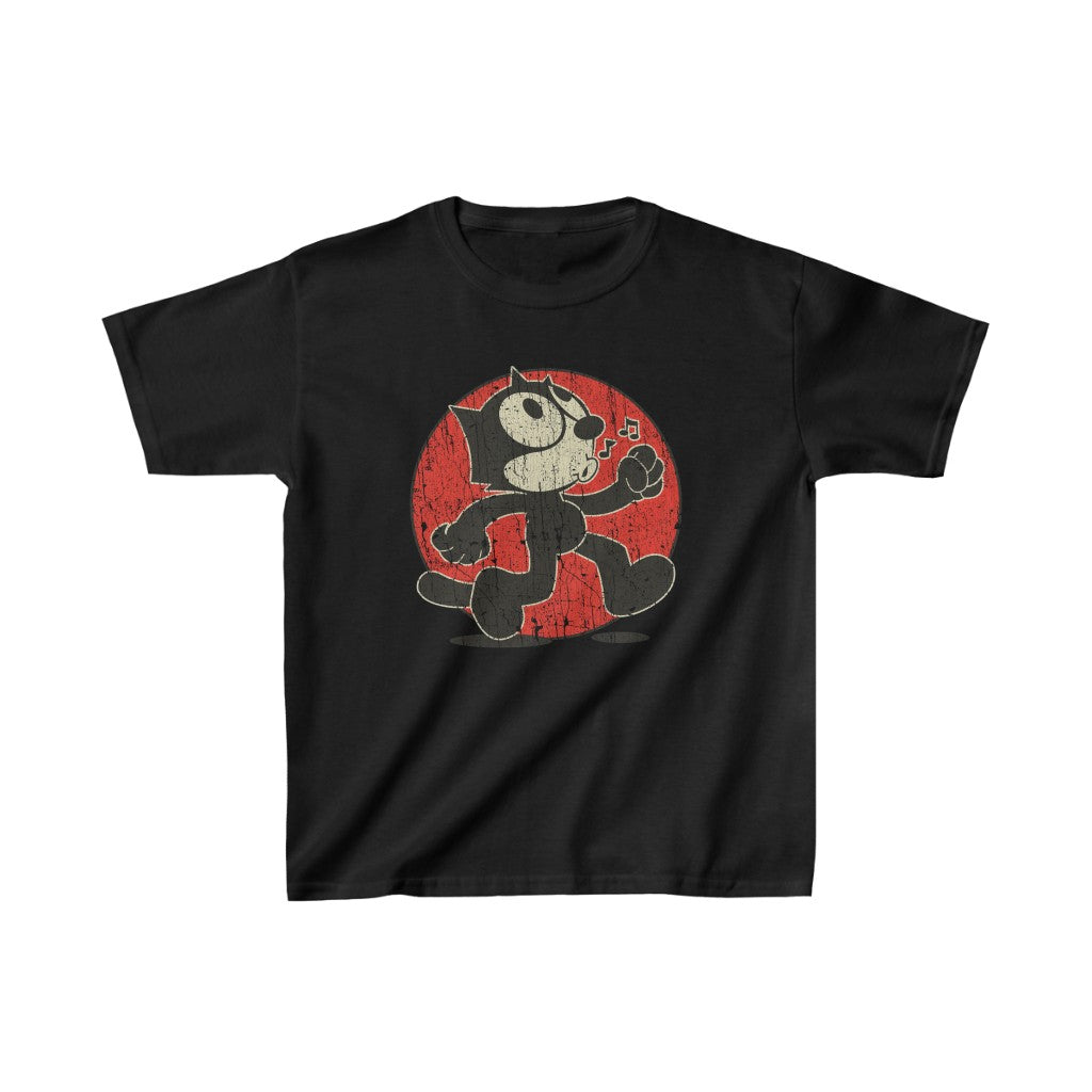 Felix The Cat Keep Walking 1919 Vintage Kid's T-Shirt