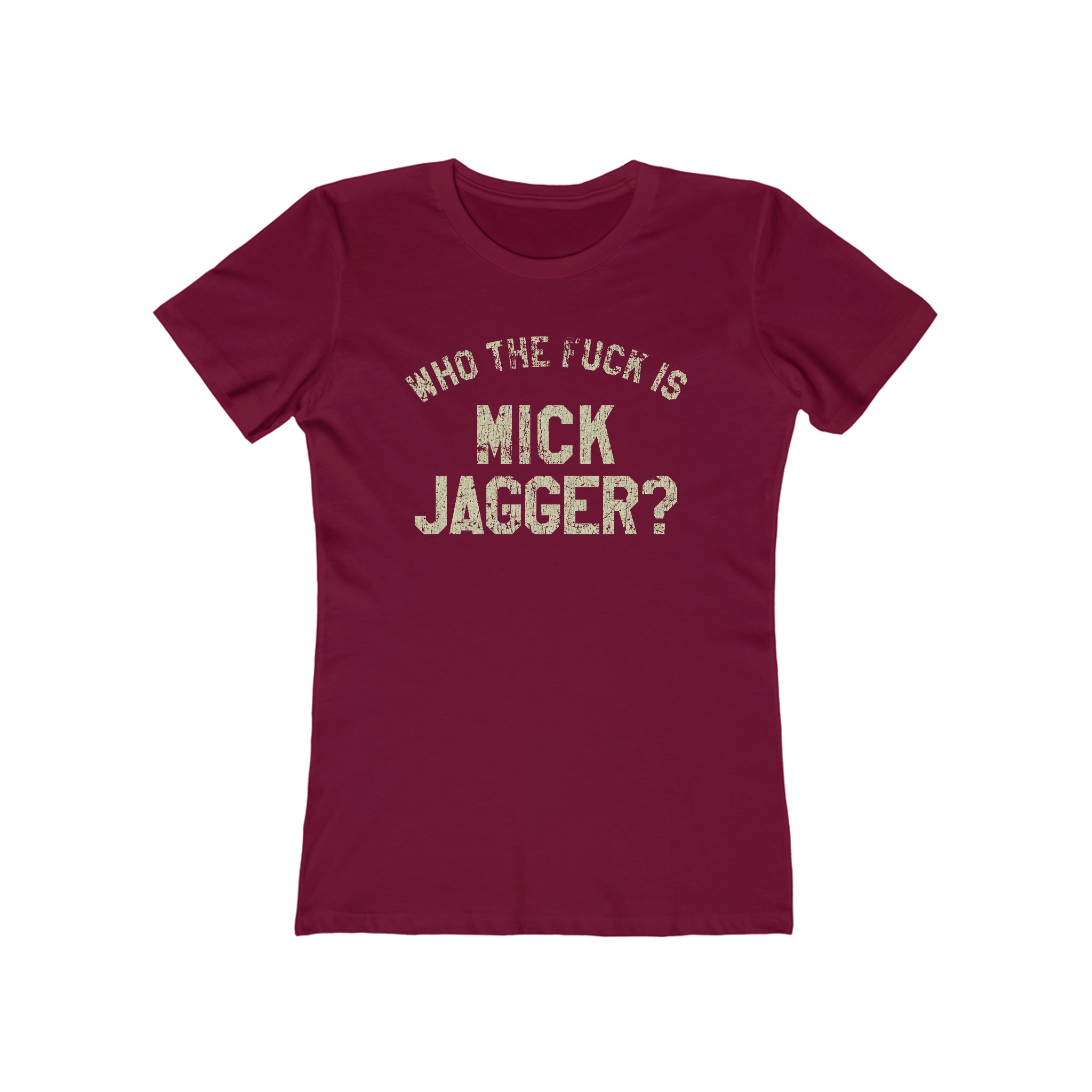 Who The  F@#!Is Mick Jagger 1975 Vintage Women's T-Shirt