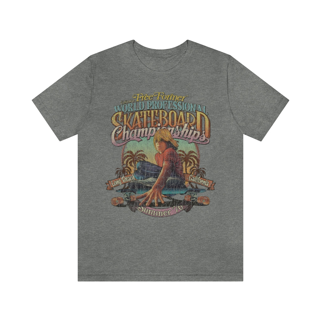 Free Former World Professional Skateboard Championships 1976 Vintage Men's T-Shirt
