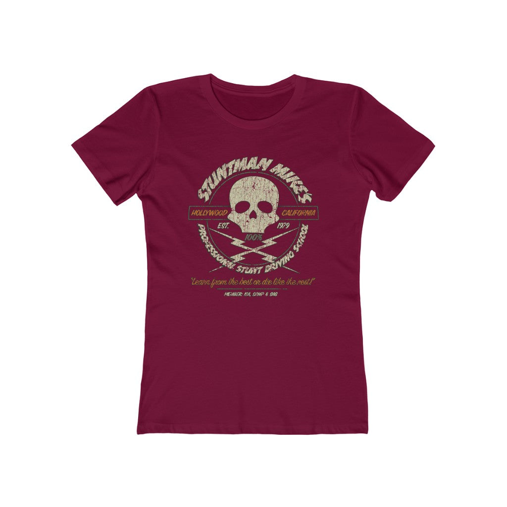 Stuntman Mike's Professional Stunt Driving School 1979 Vintage Women's T-Shirt