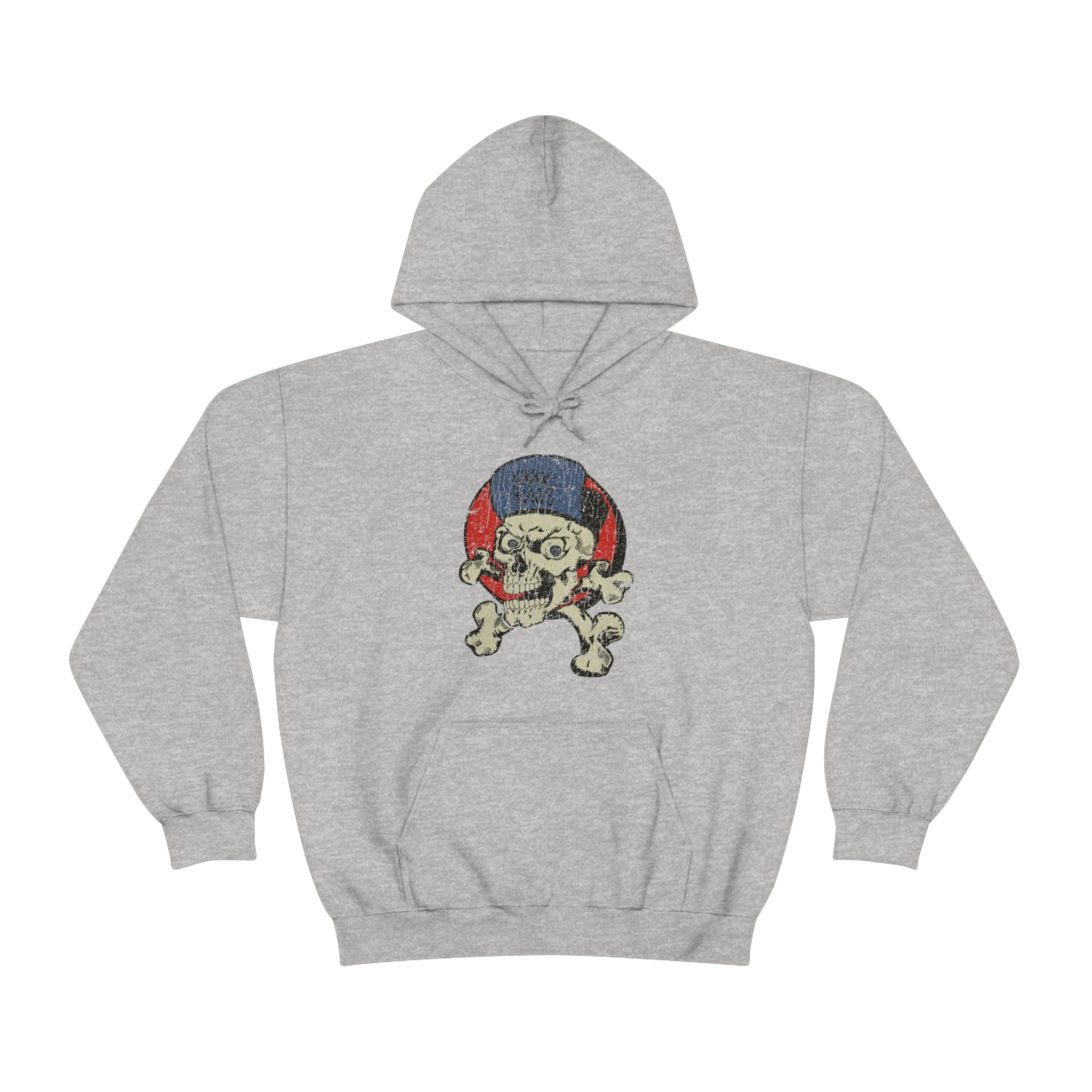 Skate Rags Skull and Crossbones 1985 Vintage Men's Hoodie