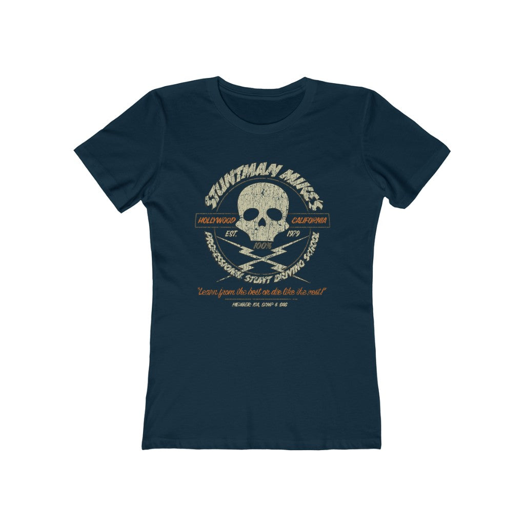 Stuntman Mike's Professional Stunt Driving School 1979 Vintage Women's T-Shirt