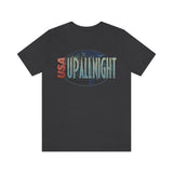 USA Up All Night 1989 Vintage Men's T-Shirt