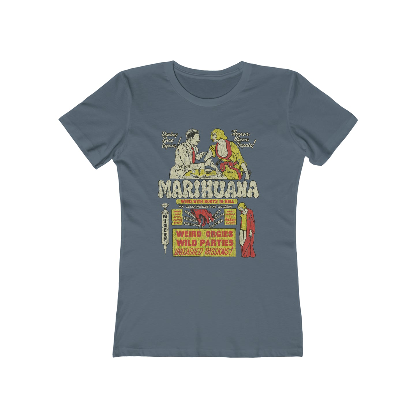 Marihuana - Weed With Roots In Hell was a 1936 Vintage Women's T-Shirt