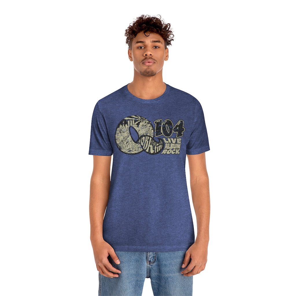 Q104 FM Live Album Rock 1972 Vintage Men's T-Shirt