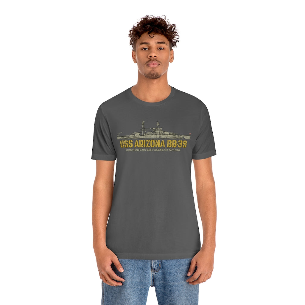 USS Arizona BB-39 1916 Vintage Men's T-Shirt