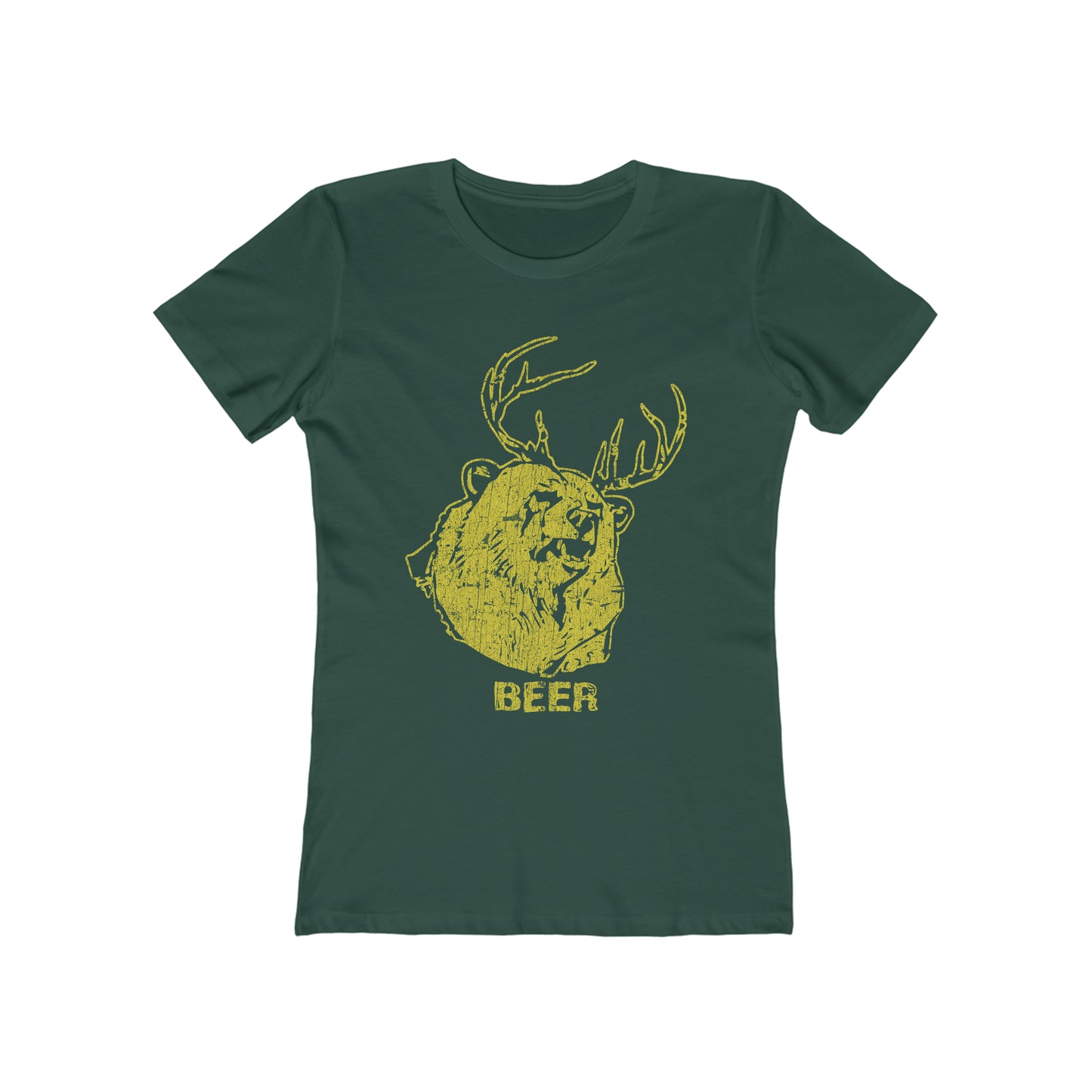 Bear + Deer = Beer 2010 Vintage Women's T-Shirt