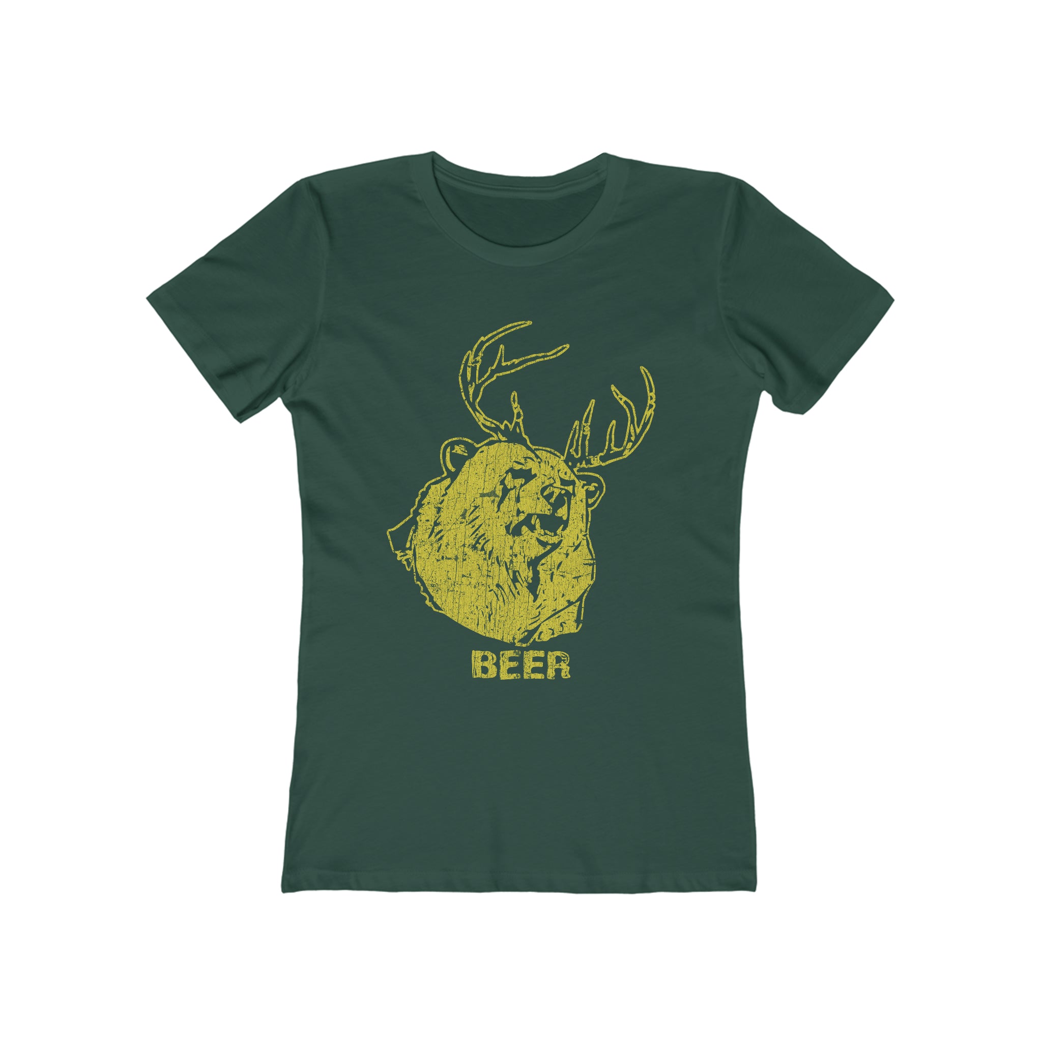 Bear + Deer = Beer 2010 Vintage Women's T-Shirt