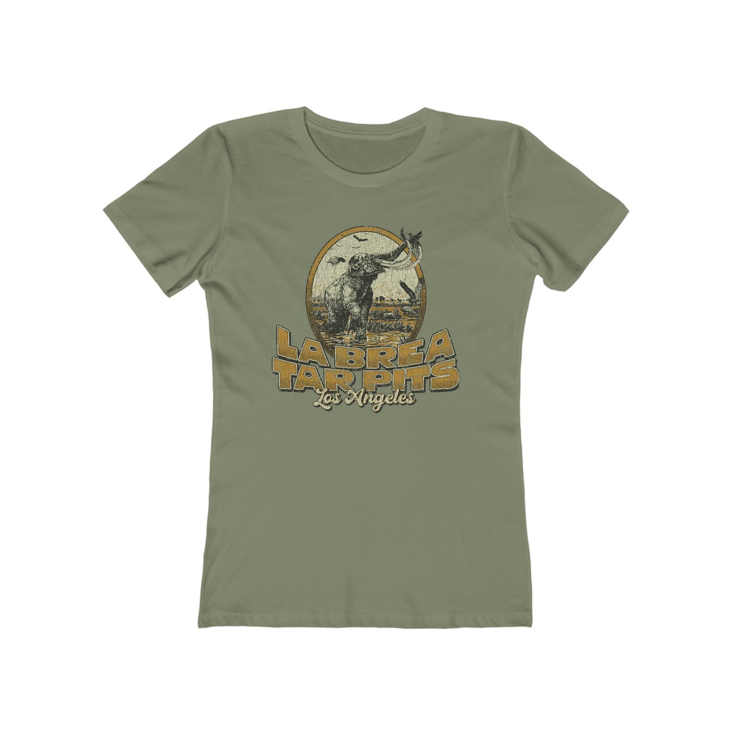 La Brea Tar Pits 1977 Vintage Women's T-Shirt
