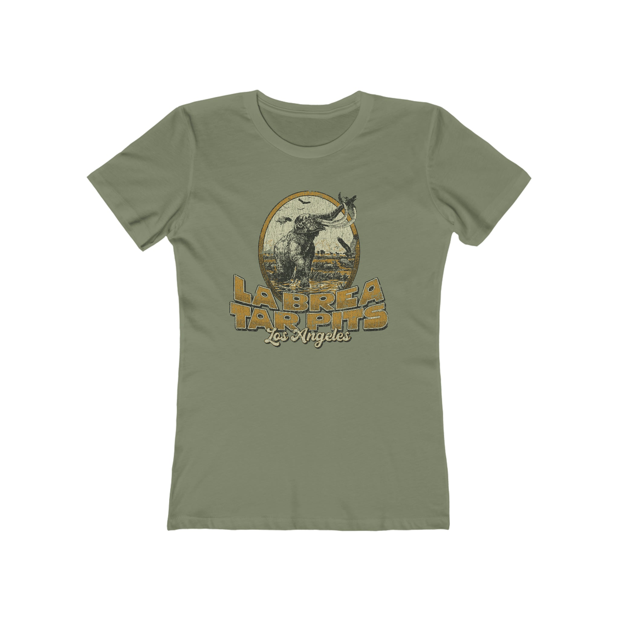 La Brea Tar Pits 1977 Vintage Women's T-Shirt