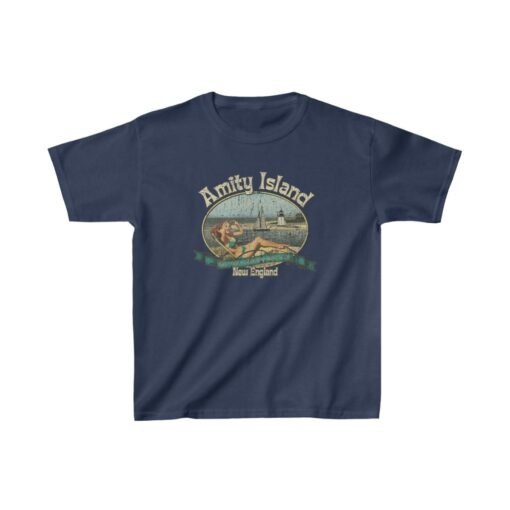 Amity Island 1975 Vintage Kid's T-Shirt - Image 6