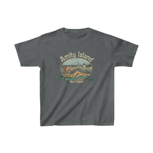 Amity Island 1975 Vintage Kid's T-Shirt - Image 5