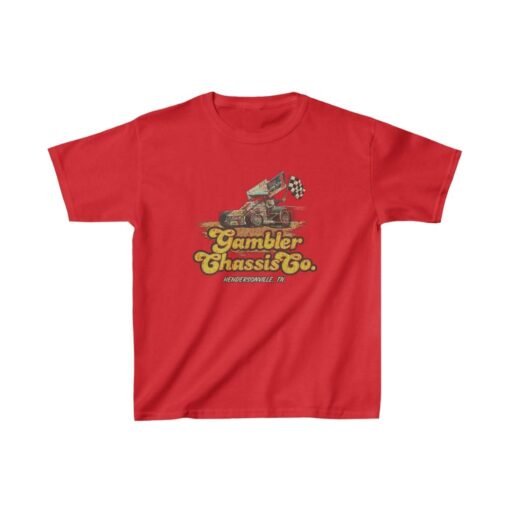 Gambler Chassis Co. 1980 Vintage Kid's T-Shirt - Image 6