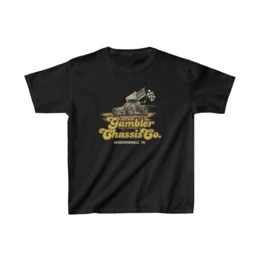 Gambler Chassis Co. 1980 Vintage Kid's T-Shirt - Image 2