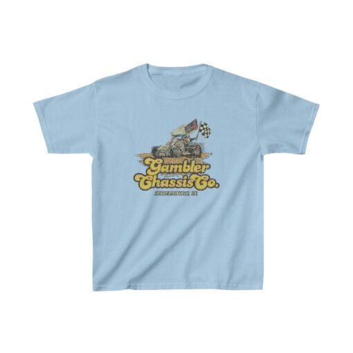 Gambler Chassis Co. 1980 Vintage Kid's T-Shirt - Image 5