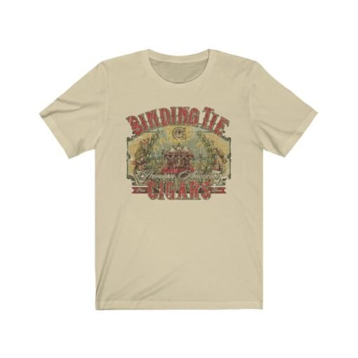 Binding Tie Cigars 1908 Vintage Men's T-Shirt - Image 4