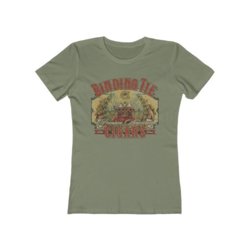 Binding Tie Cigars 1908 Vintage Women's T-Shirt - Image 3