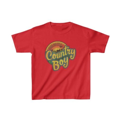 Thank God I'm a Country Boy 1980 Vintage Kid’s T-Shirt - Image 6