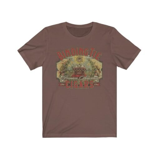 Binding Tie Cigars 1908 Vintage Men's T-Shirt - Image 3