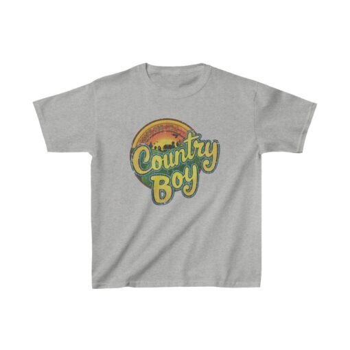 Thank God I'm a Country Boy 1980 Vintage Kid’s T-Shirt - Image 3