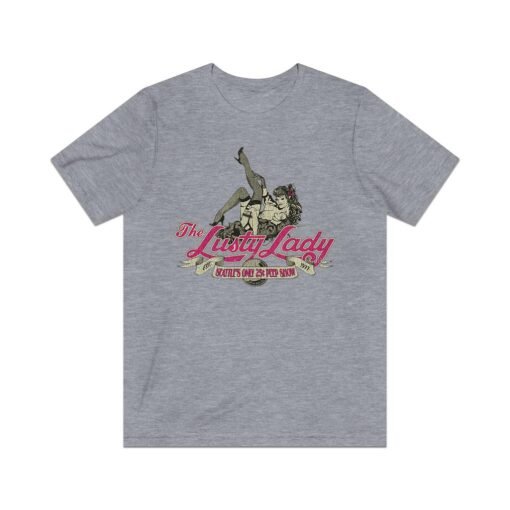 Lusty Lady Seattle 1977 Vintage Men's T-Shirt - Image 4