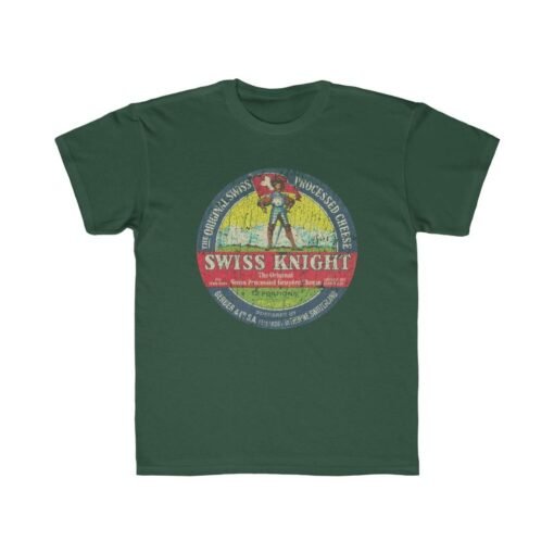 Swiss Knight Gruyere 1927 Vintage Kid's T-Shirt - Image 4