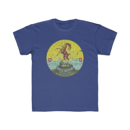 Ibex Swiss Gruyere 1941 Vintage Kid's T-Shirt - Image 5