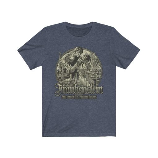 Frankenstein; or, The Modern Prometheus 1818 Vintage Men's T-Shirt - Image 6