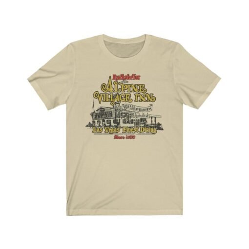 Alpine Village Inn 1950 Vintage Men's T-Shirt - Image 4