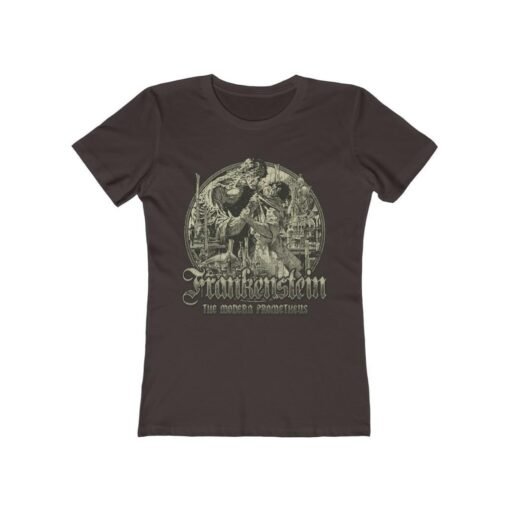 Frankenstein; or, The Modern Prometheus 1818 Vintage Women's T-Shirt - Image 2