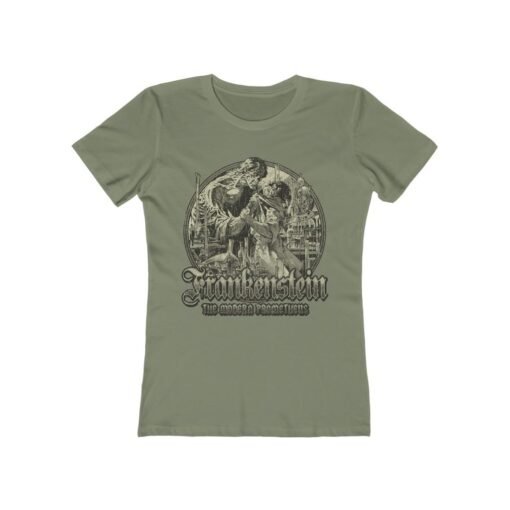 Frankenstein; or, The Modern Prometheus 1818 Vintage Women's T-Shirt - Image 4