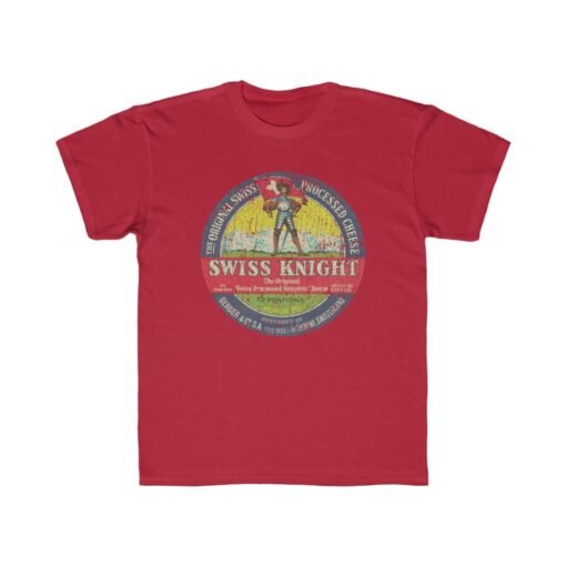 Swiss Knight Gruyere 1927 Vintage Kid's T-Shirt - Image 6