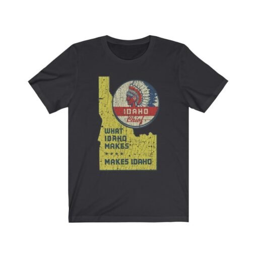 Chief Gasoline - What Idaho Makes Makes Idaho 1939 Vintage Men's T-Shirt - Image 5