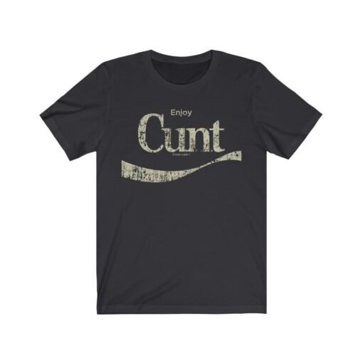 Enjoy Cunt 1980 Vintage Men's T-Shirt - Image 2