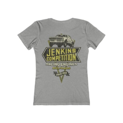 Jenkins Competition Racing Engines 1955 F/B Vintage Women’s T-Shirt - Image 6