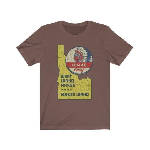 Chief Gasoline - What Idaho Makes Makes Idaho 1939 Vintage Men's T-Shirt - Image 3