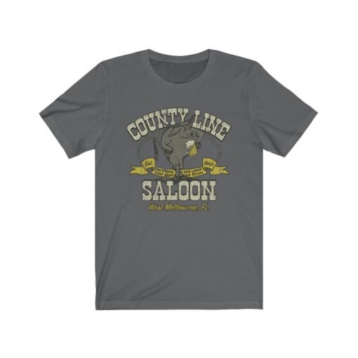 County Line Saloon 1995 Vintage Men's T-Shirt - Image 5