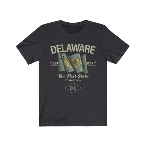 Delaware 1787 Vintage Men's T-Shirt - Image 4