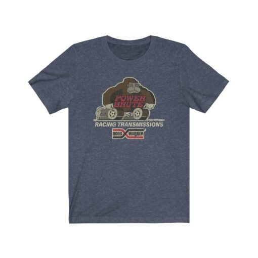 Power Brute Racing Transmissions 1957 Vintage Men's T-Shirt - Image 5